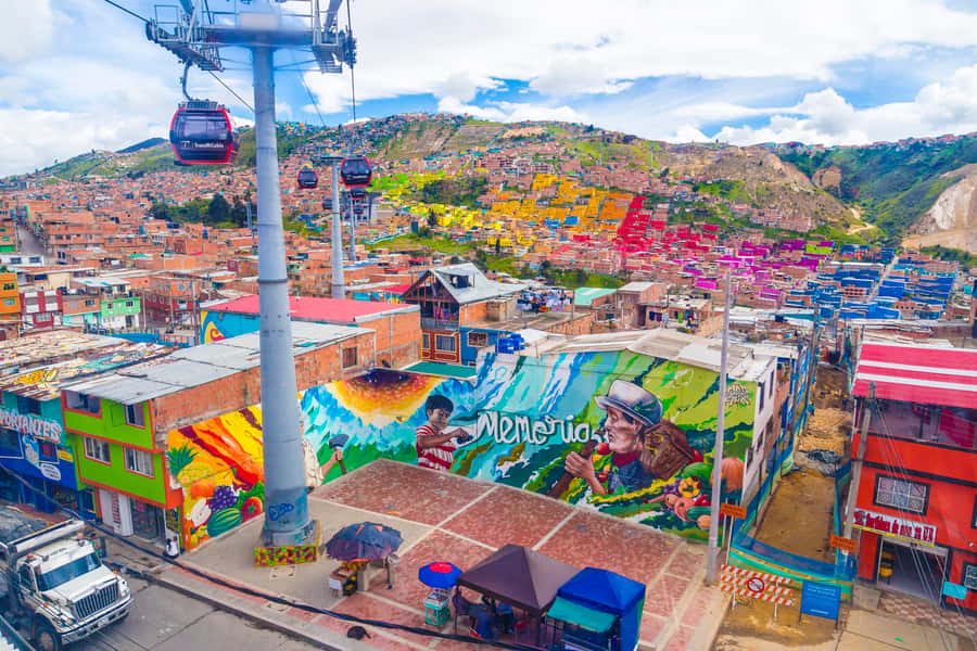 Bogotá´s Barrios: El Paraíso Favela Tour with Cable Car - The cable car ride to El Paraíso