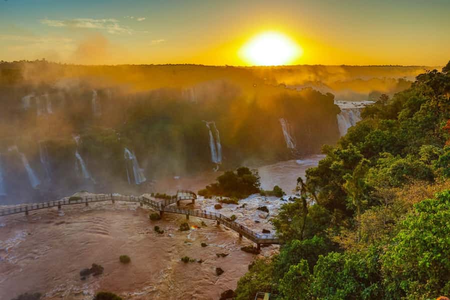 Brazil & Argentina: Iguazu Falls Both Sides in One Day - The Brazil side delivers the big picture