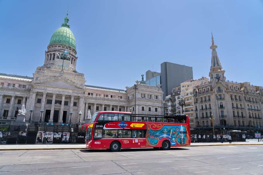 Buenos Aires: Hop-On Hop-Off City Bus Tour - Galerías Pacífico, Plaza San Martín, and central Buenos Aires