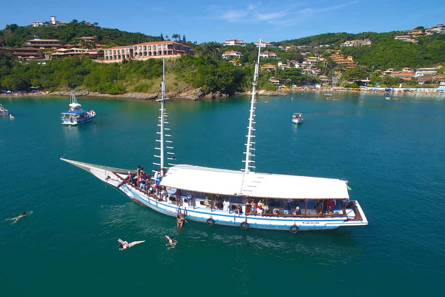 Búzios 2.5-Hour Schooner Boat Experience - What the three swimming stops are like