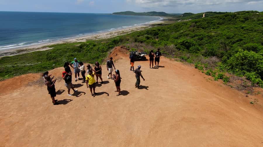 Cartagena ATV Tour - The beach ride with Cartagena in the distance