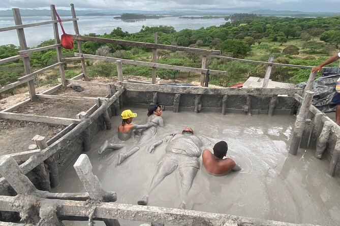 Cartagena Mud Volcano Tour — VIP Exclusive Crowd-Free Access! - Floating in the Warm Mineral Mud