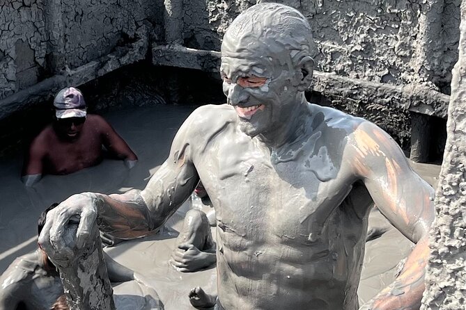 Cartagena Mud Volcano Tour — VIP Exclusive Crowd-Free Access! - Washing Off in the Lagoon