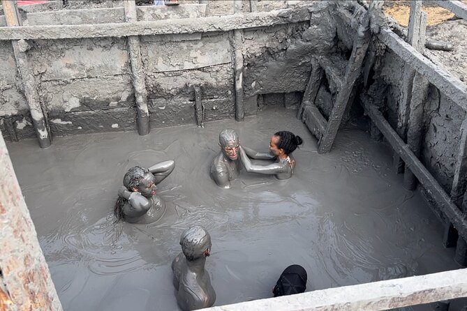 Cartagena Mud Volcano Tour — VIP Exclusive Crowd-Free Access! - Climbing the Steps to the Mud Pool