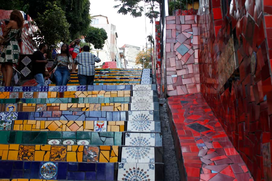 Christ the Redeemer and Escadaria Selarón Half-Day Tour - The colorful Escadaria Selarón