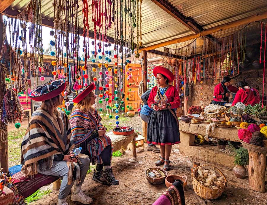 Cusco:Chinchero,Moray & Salt Mines drop-off in Ollantaytambo - Maras Salt Mines bring working Andean history into view