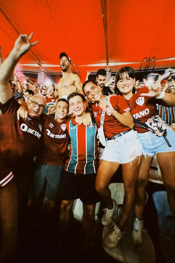 Fluminense Football Match at Maracanã with Local Hosts - Entering Maracanã with a local support team
