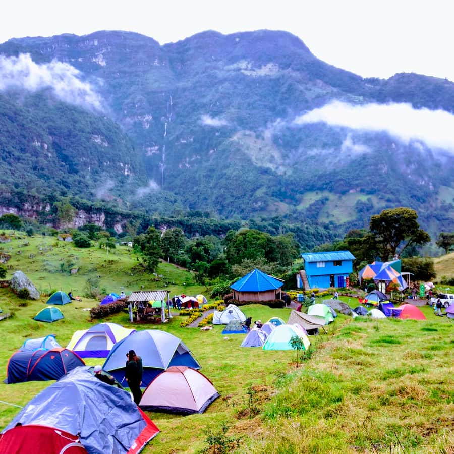 From Bogota: La Chorrera Waterfall Guided Hike - La Chorrera Park turns the waterfall into a proper hike