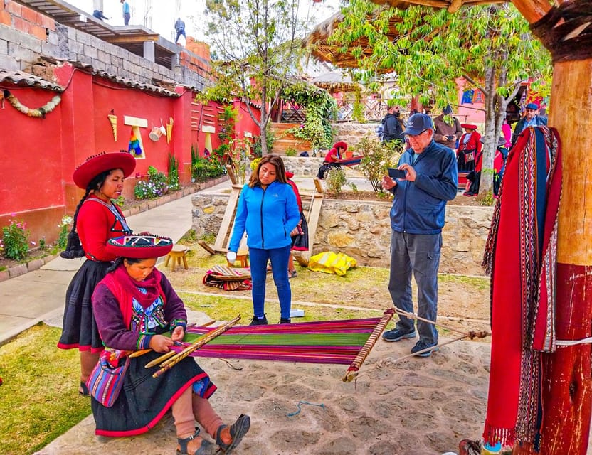 From Cusco: Moray, Maras Salt Mines & Chinchero Weavers Tour - Maras Village and the salt pools