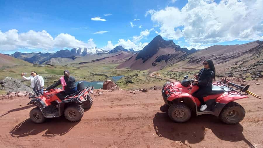 From Cusco: Mountain of colors and red valley on ATVs - Learning the ATV before entering the Red Valley