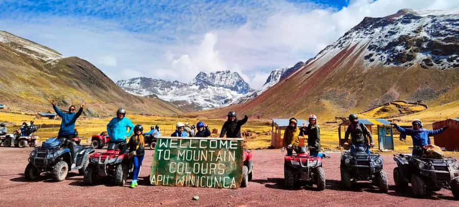 From Cusco: Rainbow Mountain in ATV Quad Bikes + meals - Six minutes to the first Rainbow Mountain viewpoint