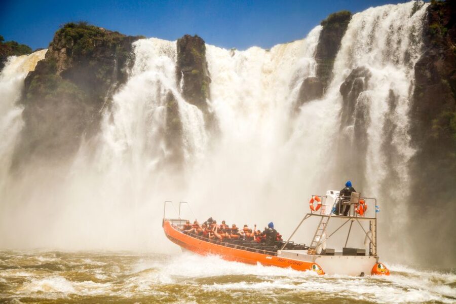 From Foz do Iguazu: Brazil Iguazu Falls & Macuco Safari Boat - The Macuco Safari boat: prepare to get drenched