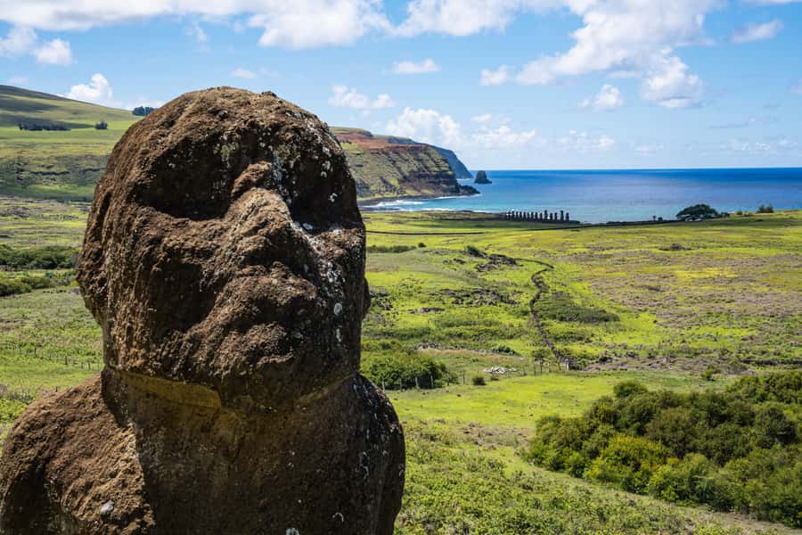 From Hanga Roa: Rapa Nui Culture Sightseeing Tour - Anakena Beach is the right finale