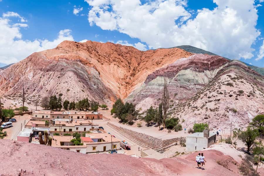 From Jujuy: Salinas Grandes, Purmamarca & Los Colorados Hike - Returning to Purmamarca for lunch and market time