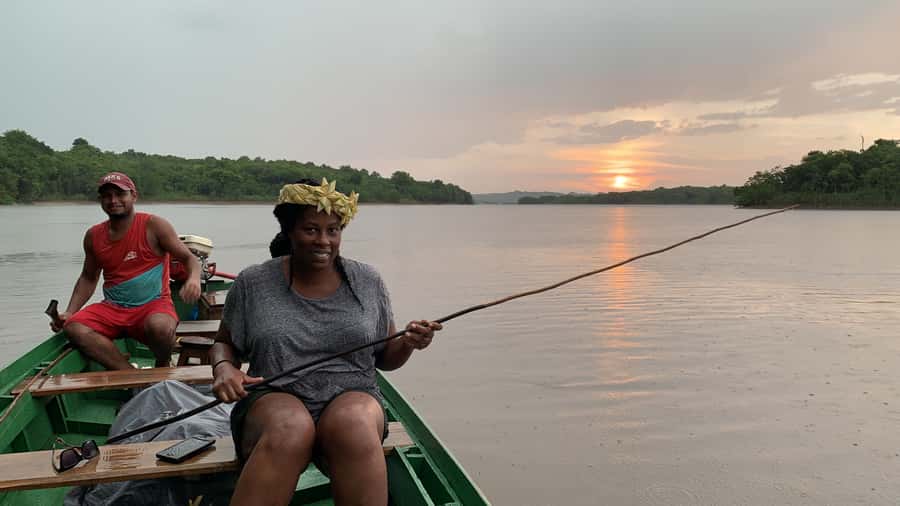 From Manaus: One-Day Amazon Jungle Experience - Sunset from an open canoe