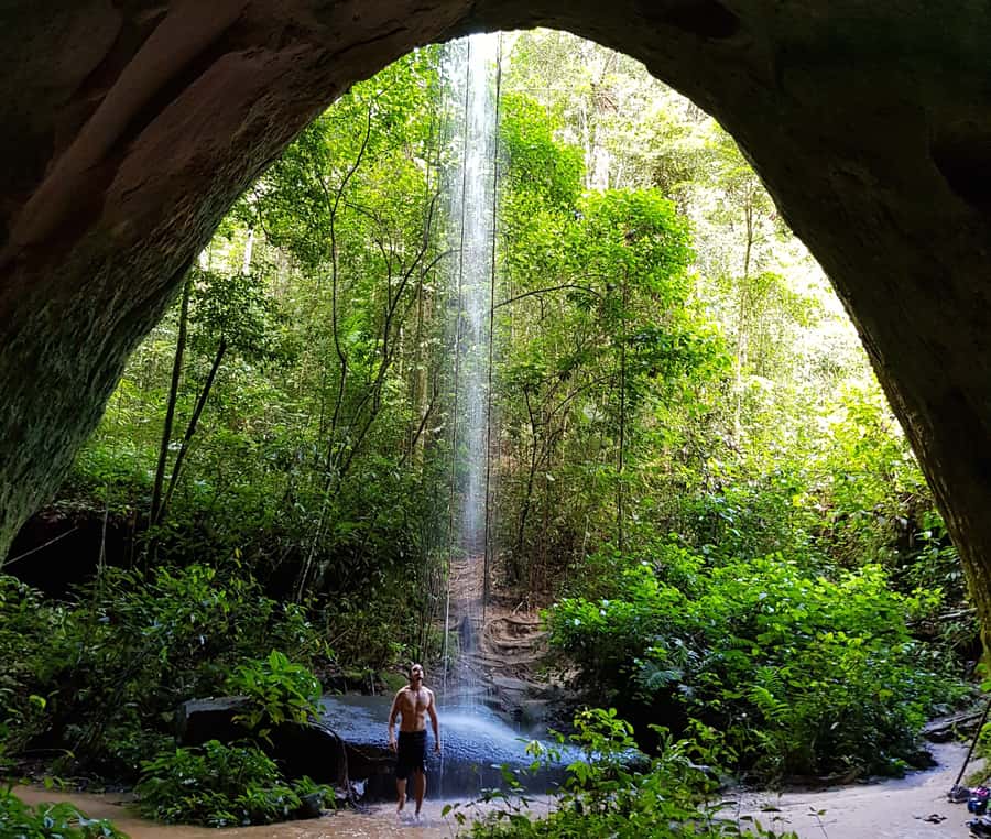 From Manaus: Presidente Figueiredo Waterfalls Daytrip - Walking to the first waterfall