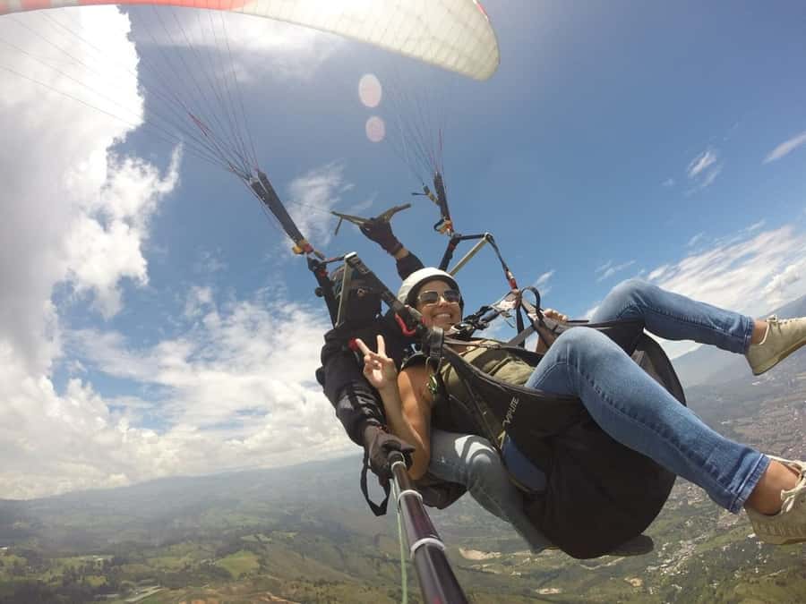 From Medellín: Paragliding Tour with GoPro Photos & Videos - Preparing at the San Félix launch site