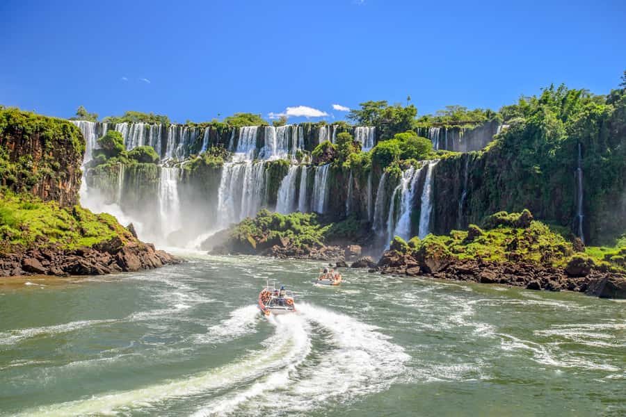From Puerto Iguazu: Argentinian Iguazu Falls with Boat Ride - Getting ready to get soaked