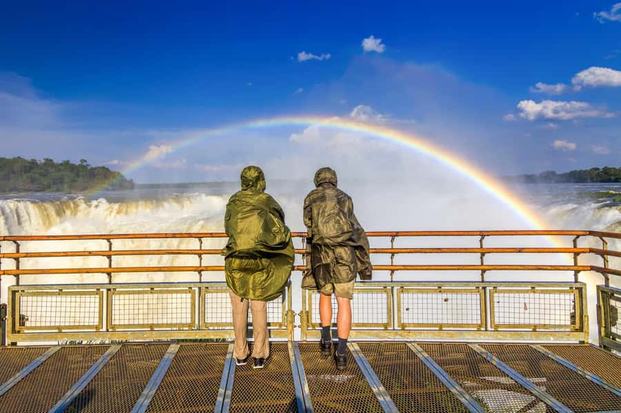 From Puerto Iguazu: Argentinian Iguazu Falls with Ticket - The park train connects the three main routes