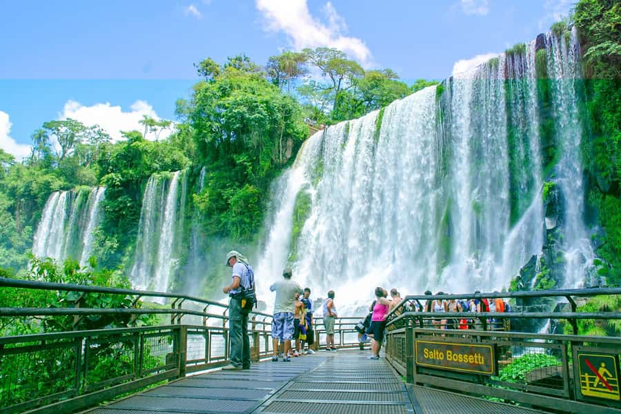 From Puerto Iguazu: Argentinian Iguazu Falls with Ticket - Upper circuit views show the falls from above