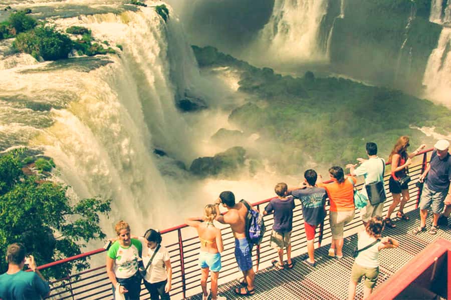From Puerto Iguazu: Brazilian Falls with Boat Adventure - The electric ride through Atlantic Forest