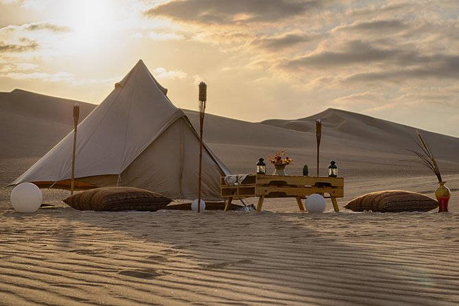Glamping in Huacachina Desert - Breakfast and the morning shower