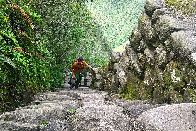 Huayna Picchu and Machu Picchu from Cusco Full day - Climbing the stone steps of Huayna Picchu