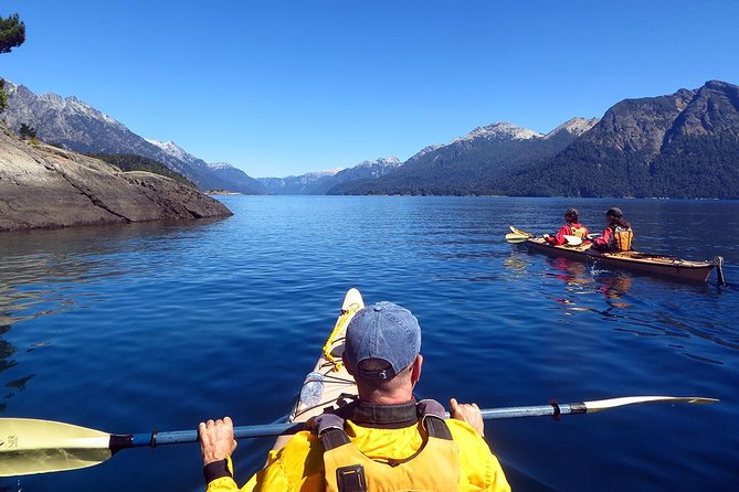 Kayak paddling adventure around Bariloche - Starting at 9:00 am with a private pickup