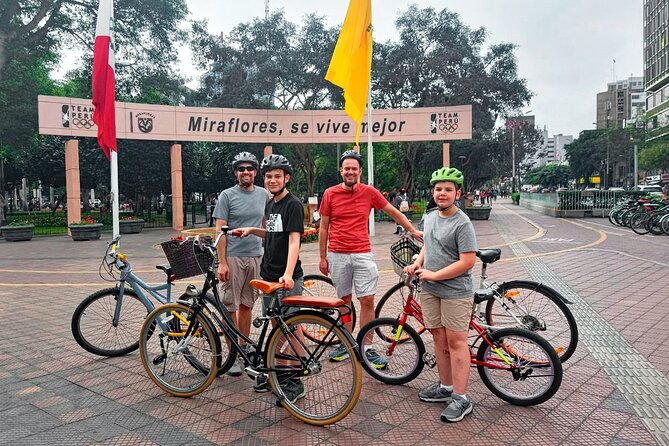 Lima Bike Tour in Miraflores & Barranco - Shared small group - Bicentennial park and the La Paz Bridge