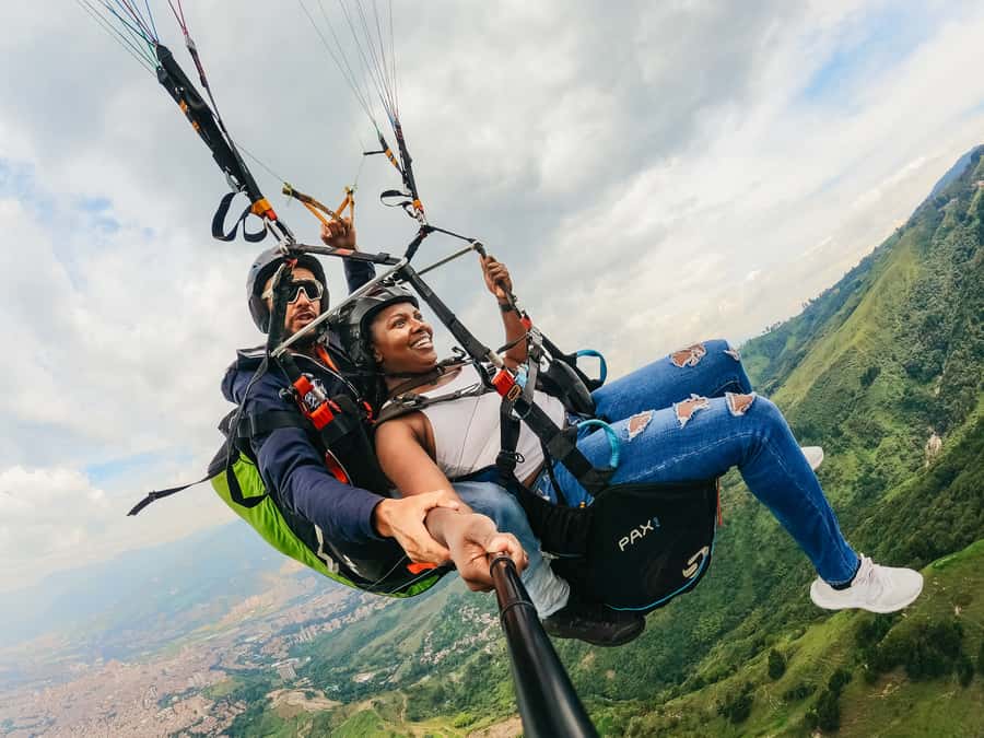Medellín: Paragliding in the Colombian Andes - From Parque Lleras to the San Félix launch site