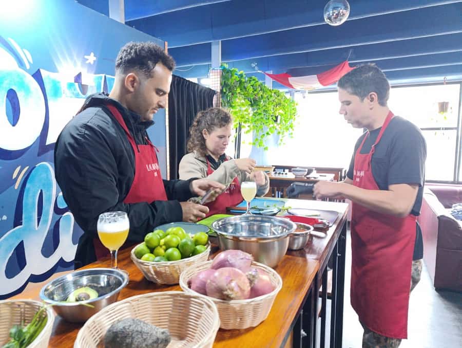 Miraflores: Amazing Peruvian Cooking Class Ceviche Seafood and Pisco Sour - The ceviche lesson is the main event