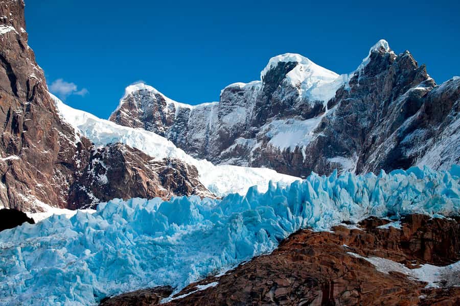 P. Natales: Balmaceda & Serrano Glaciers with Lunch & Whisky - Seeing Balmaceda Glacier from the boat