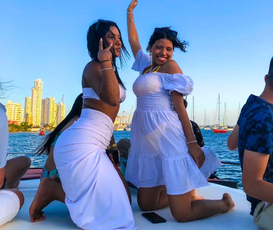 Party Boat in Cartagena Bay with NightClub Ticket - A party boat, not a yacht cruise