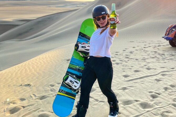 Professional Sandboarding and Sandskiing Tour, Ica, Peru - Sunset runs and the return to Huacachina