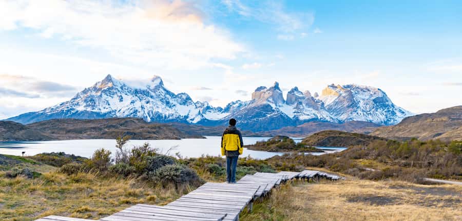 Punta Arenas: Full Day Torres del Paine + Milodon Cave - The 40-minute walk to Salto Grande