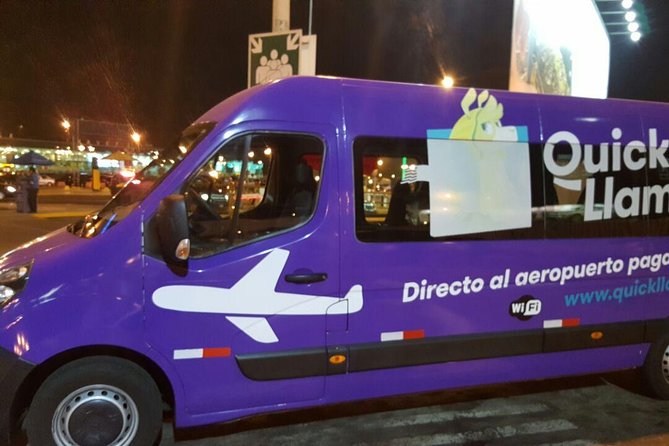 QuickLlama: Door-to-door transfer from Lima Airport to Miraflores - Safety features and practical peace of mind
