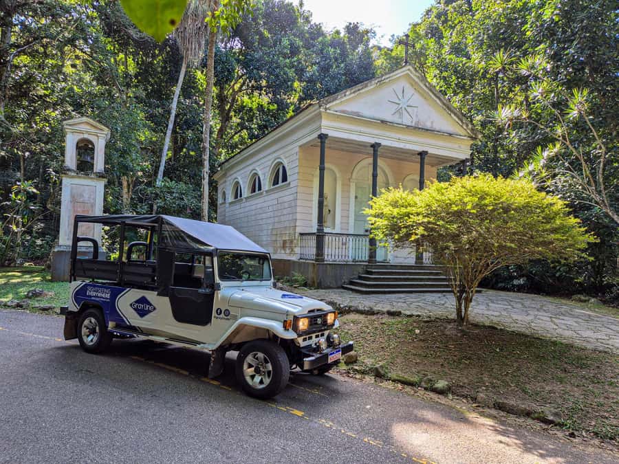 Rio de Janeiro: Guided Jeep Tour through Tijuca Rainforest - Waterfalls, chapel, and short photo stops