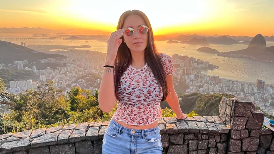 Rio de Janeiro: Sunrise Lookout and Christ the Redeemer Tour - Dona Marta Lookout before the city wakes up