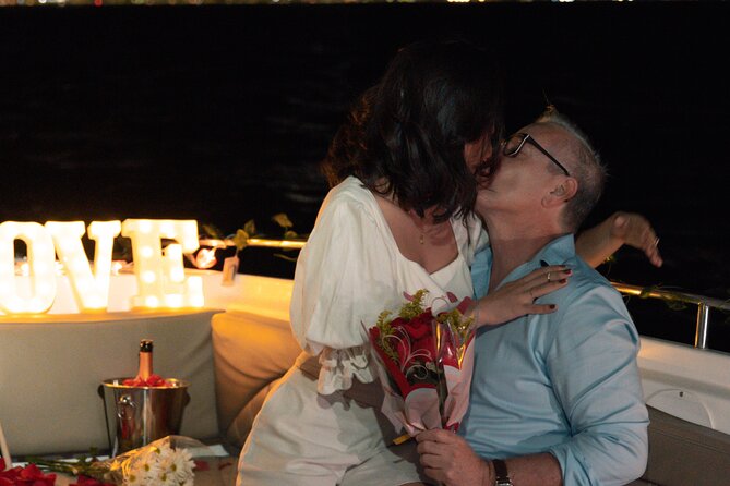Romantic Date Night in the Bay of Cartagena - Champagne, roses, and a ready-made romantic setting