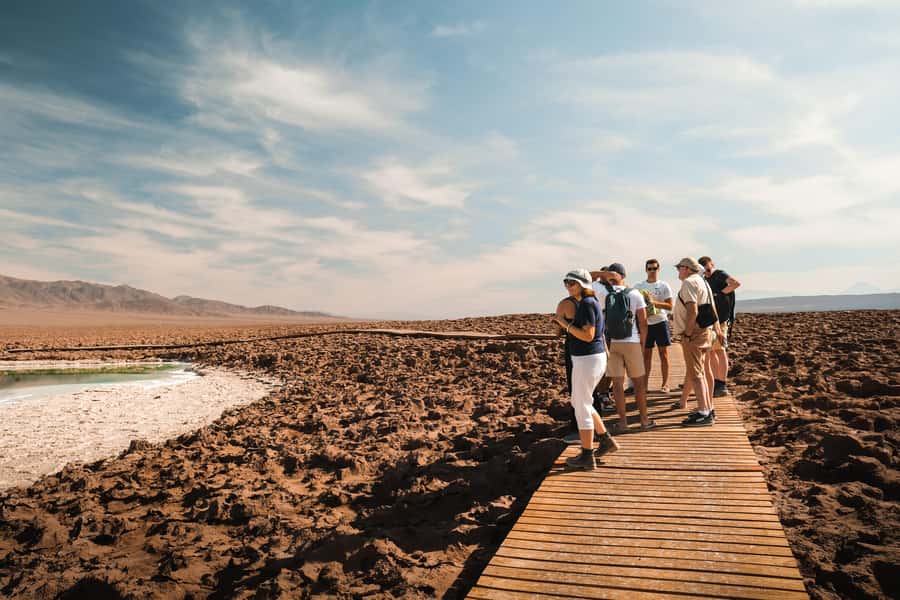 San Pedro Atacama: Baltinache Lagoons - The Magic Bus breakfast stop