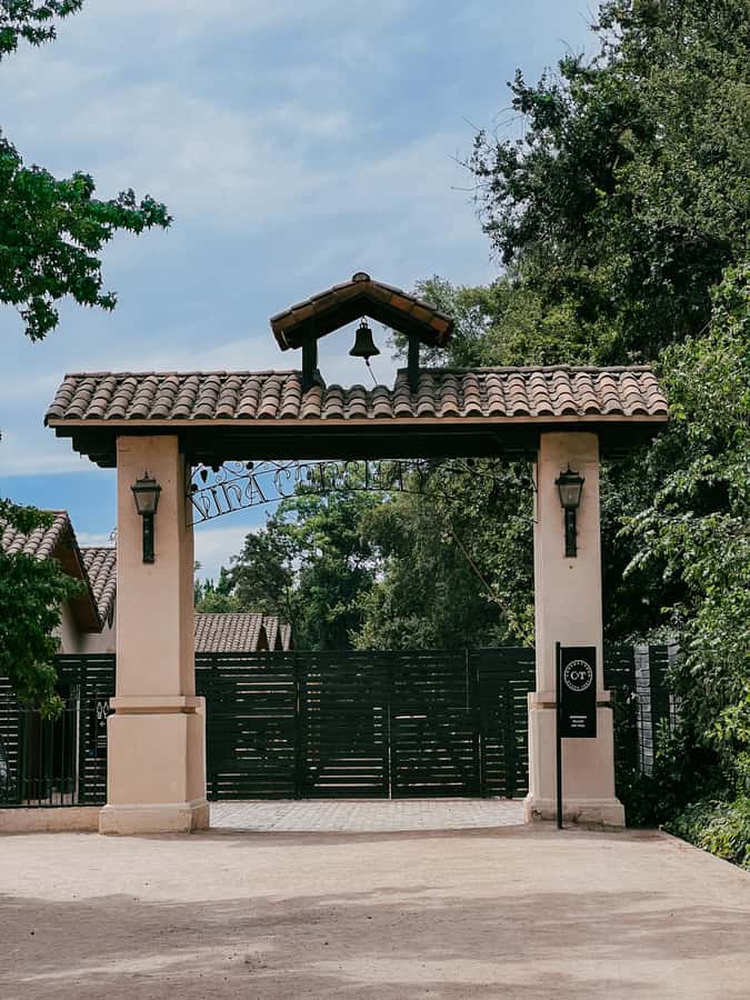 Santiago: Concha y Toro with transfer, tasting & gift cup - Walking through the Concha y Toro gardens