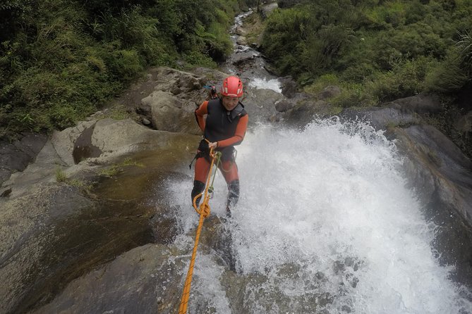 Small-Group Canyoning Experience in Baños de Agua Santa - A closer look at the waterfalls, rappels, and zip line