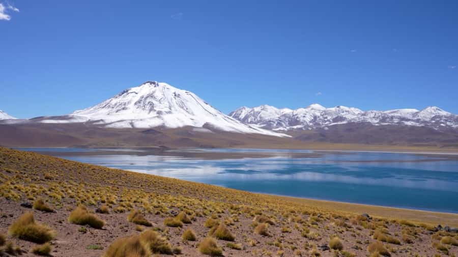 Triple tour: Red stones, highland lagoons and Chaxa Lagoon - Piedras Rojas: red stone, salt and volcanoes