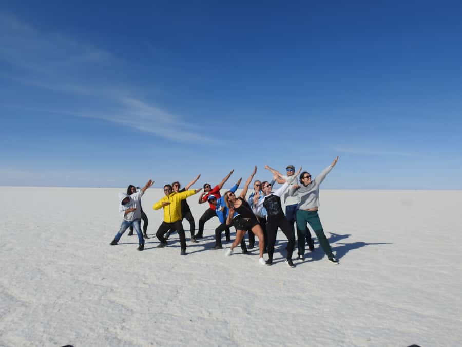 Uyuni: Uyuni Salt Flats and San Pedro de Atacama 3-Day Tour - Day 1: abandoned trains, salt craft, and a white horizon